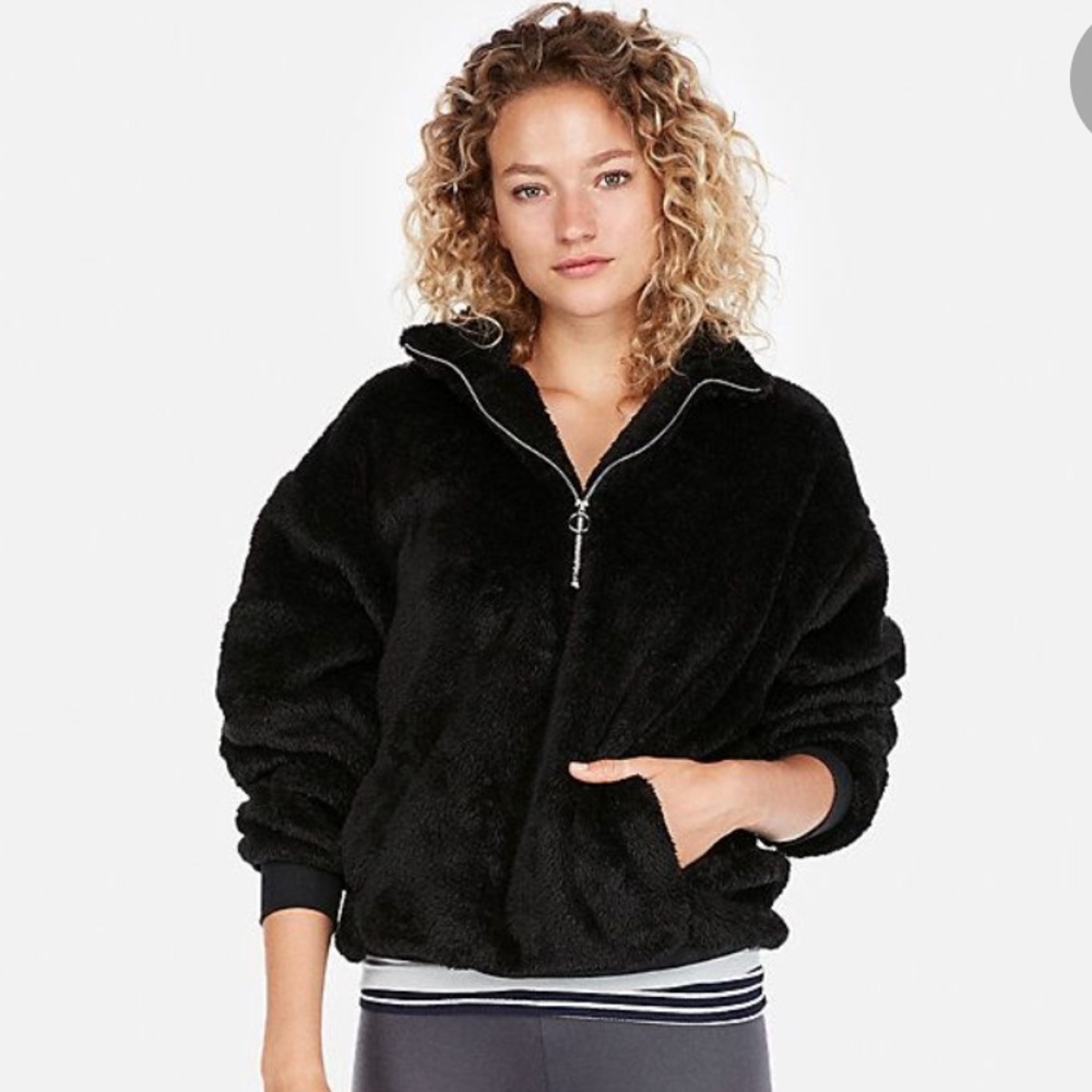 Express One Eleven Fleece Quarter Zip Sweatshirt